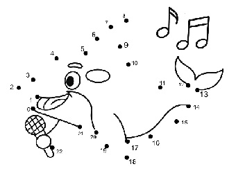 Happy Swimming Olly the orca join the dots